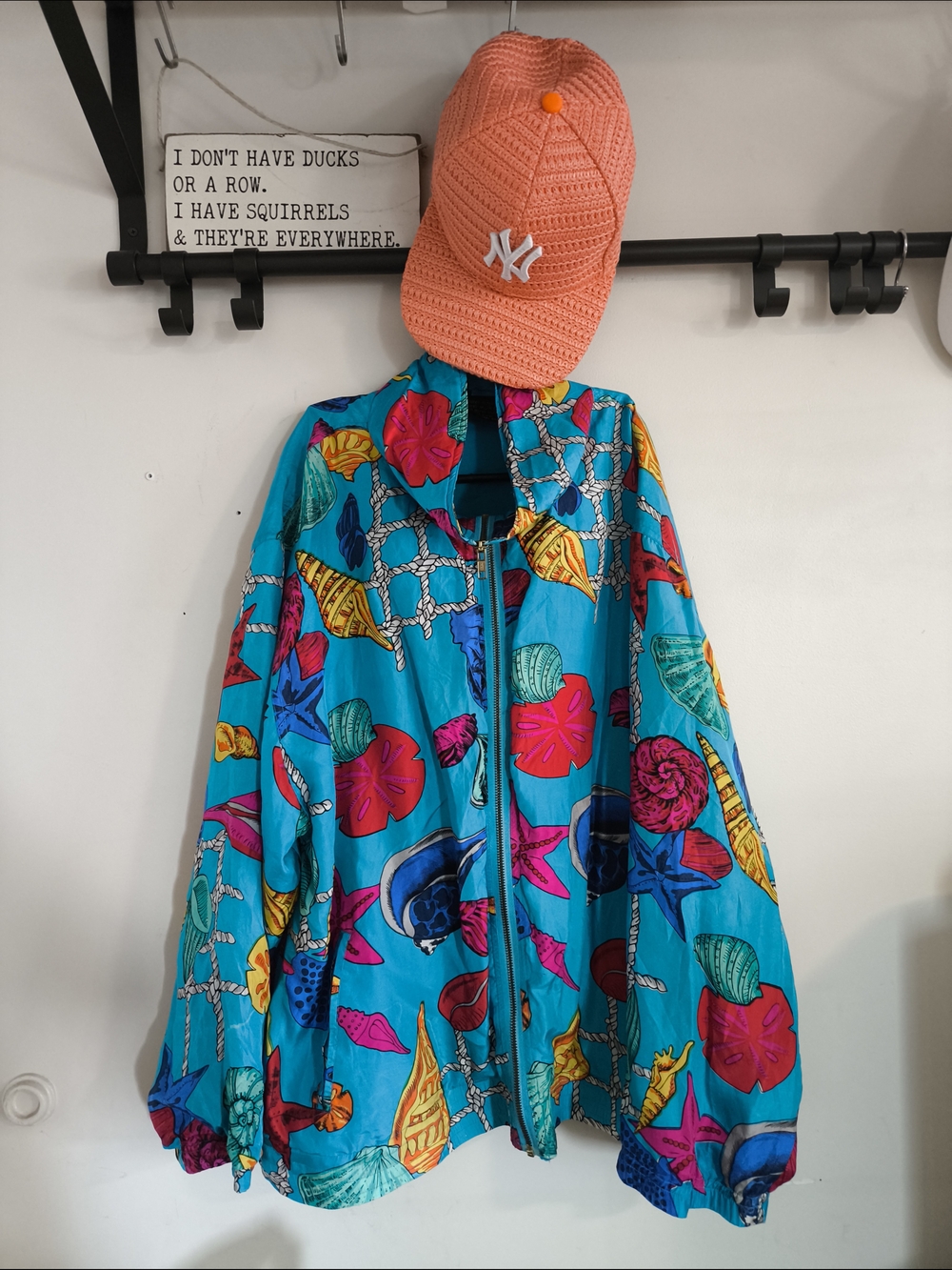Vintage Mureli 100% silk windbreaker jacket, size L